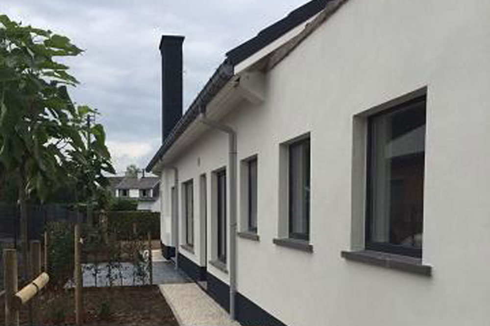 Zijaanzicht met ramen